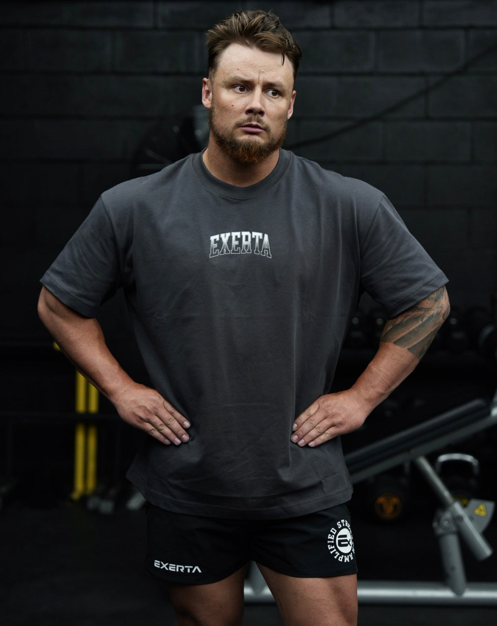 Exerta Drip Tee - Dark Grey