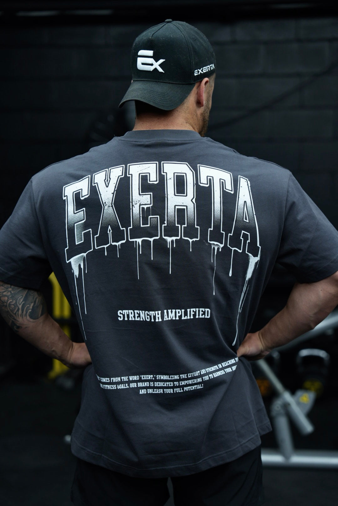 Exerta Drip Tee - Dark Grey
