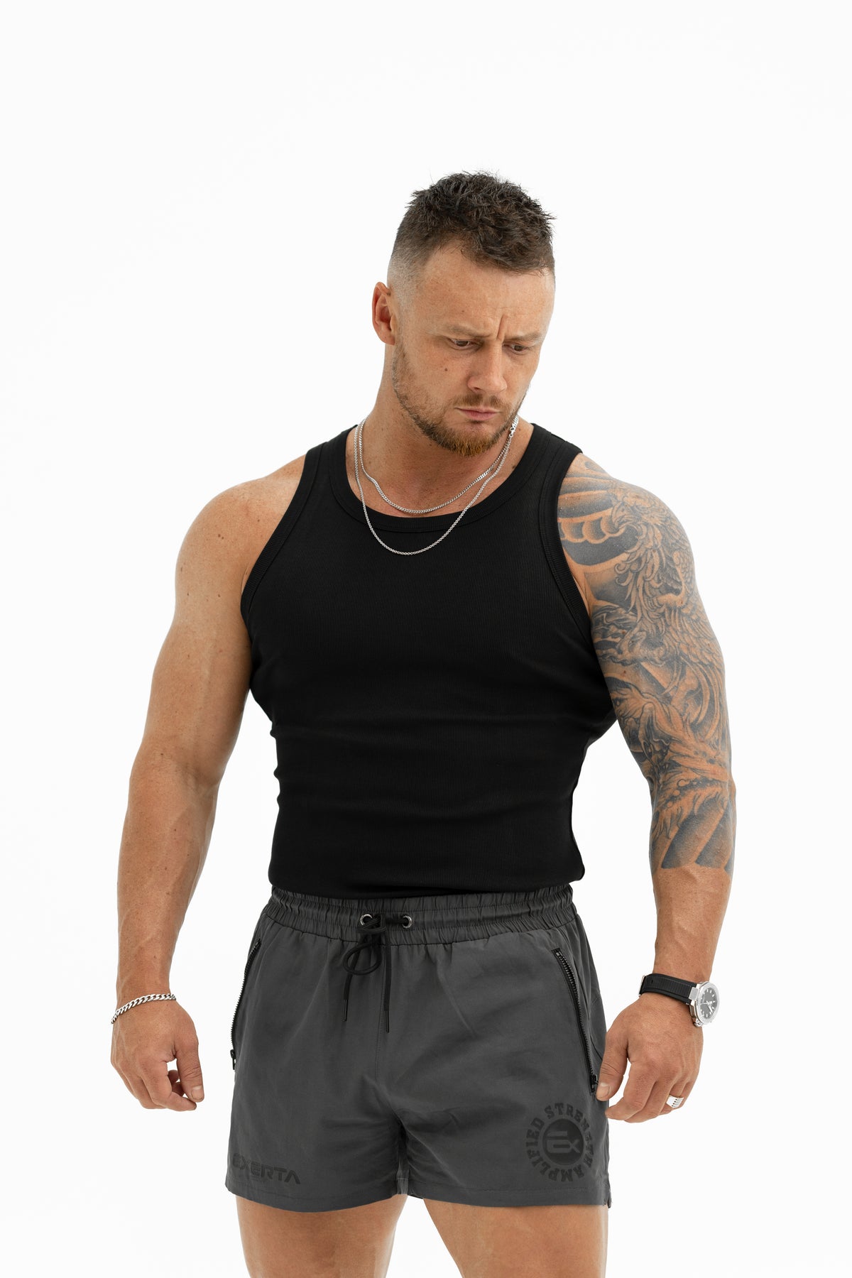 Exerta QuadFlex Shorts - Dark Grey
