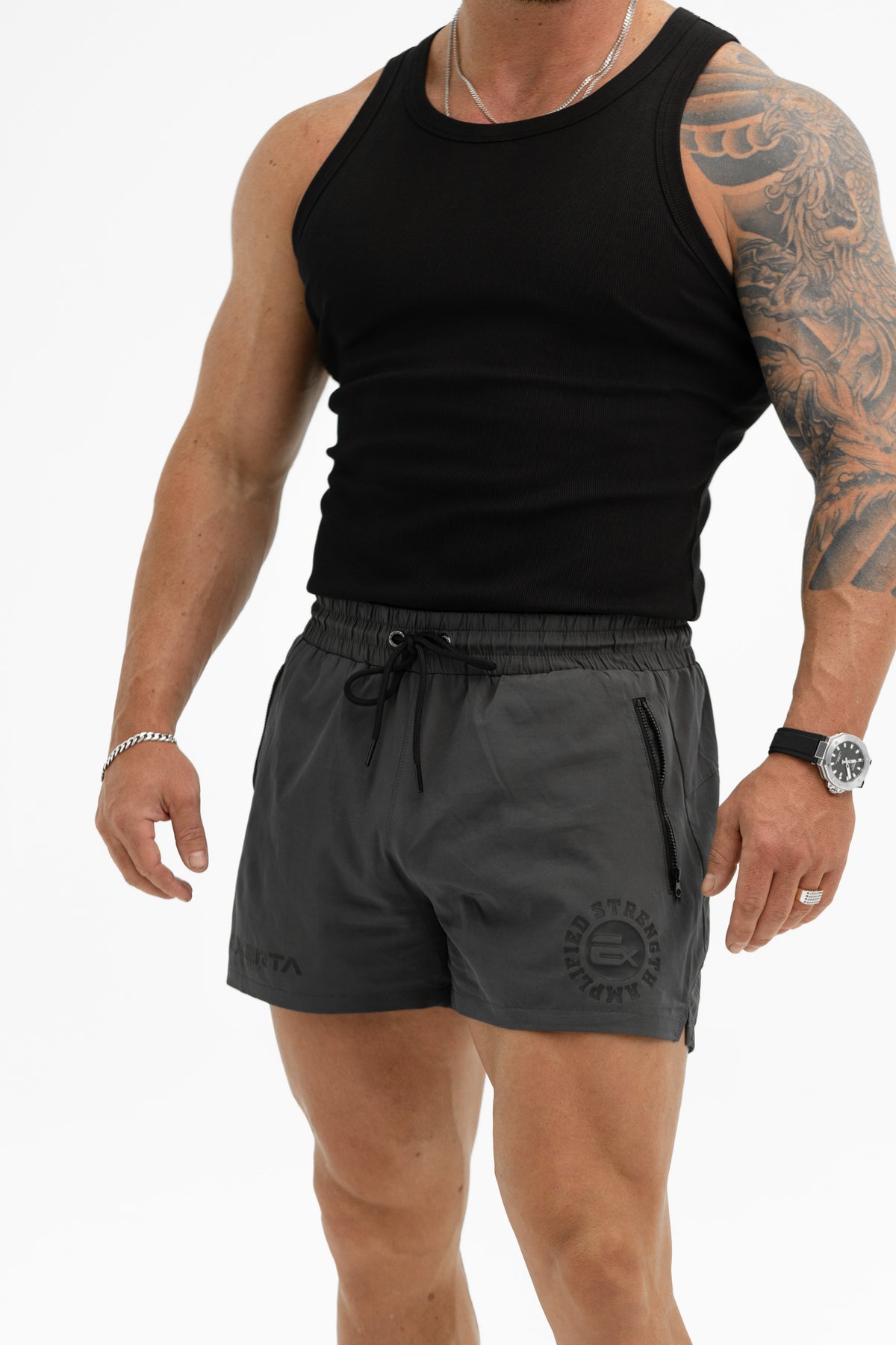 Exerta QuadFlex Shorts - Dark Grey